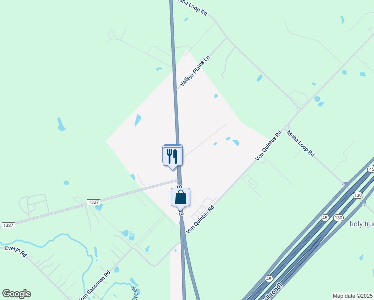 map of restaurants, bars, coffee shops, grocery stores, and more near 10421 South Highway 183 in Austin