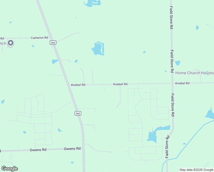 map of restaurants, bars, coffee shops, grocery stores, and more near 32525 Knebel Road in Waller