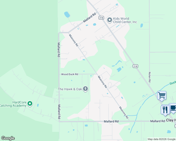 map of restaurants, bars, coffee shops, grocery stores, and more near 5394 Muscovy Road in Middleburg