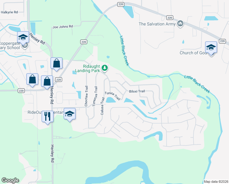 map of restaurants, bars, coffee shops, grocery stores, and more near 2994 Tunica Trail in Middleburg