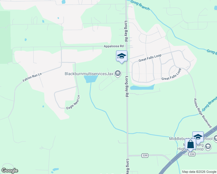 map of restaurants, bars, coffee shops, grocery stores, and more near 4398 Warm Springs Way in Middleburg