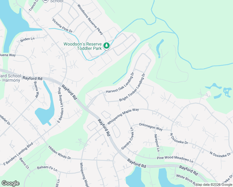 map of restaurants, bars, coffee shops, grocery stores, and more near 5466 Harvest Oak Landing Drive in Spring