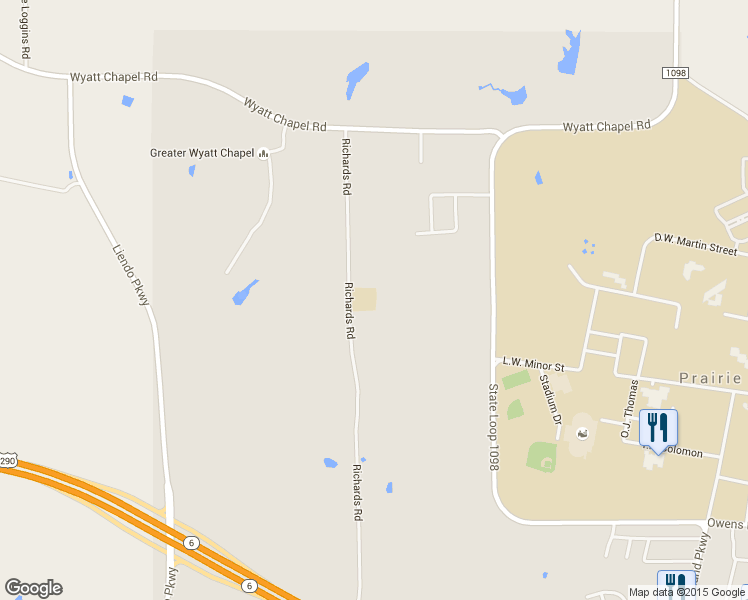 map of restaurants, bars, coffee shops, grocery stores, and more near 24444 Richards Road in Hempstead