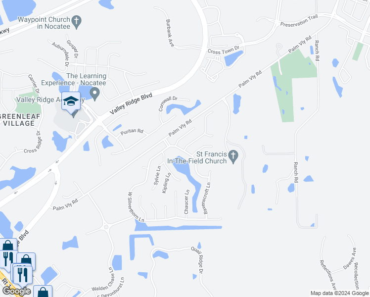 map of restaurants, bars, coffee shops, grocery stores, and more near 478 Hazelmoor Lane in Ponte Vedra Beach