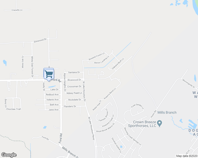 map of restaurants, bars, coffee shops, grocery stores, and more near 4024 Erlington Bend Trace in Porter