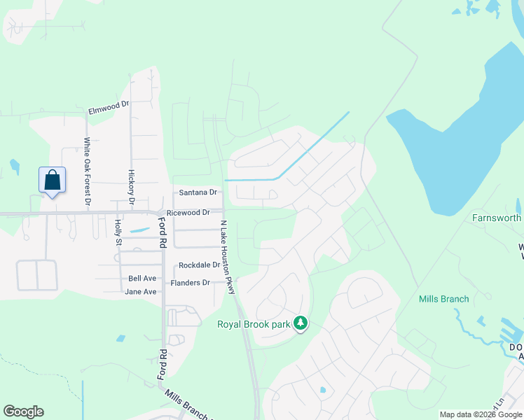 map of restaurants, bars, coffee shops, grocery stores, and more near Ricewood Drive in Porter