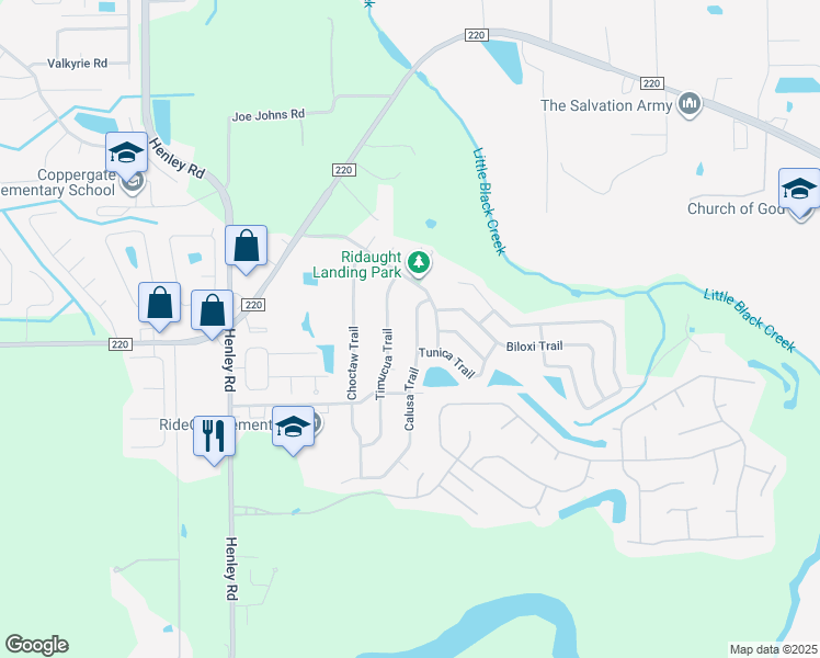 map of restaurants, bars, coffee shops, grocery stores, and more near 1934 Calusa Trail in Middleburg