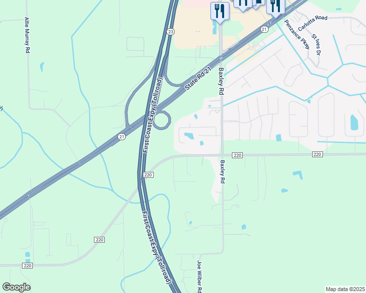 map of restaurants, bars, coffee shops, grocery stores, and more near 3940 Hideaway Lane in Middleburg
