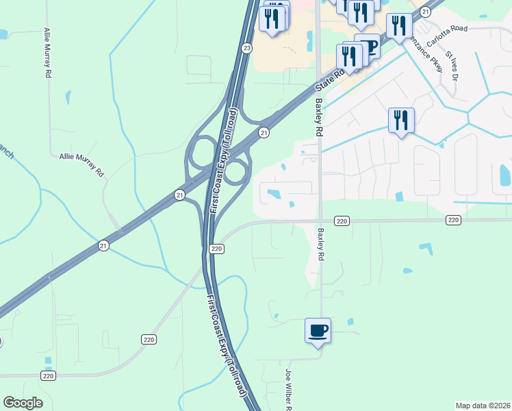 map of restaurants, bars, coffee shops, grocery stores, and more near 3928 Hideaway Lane in Middleburg