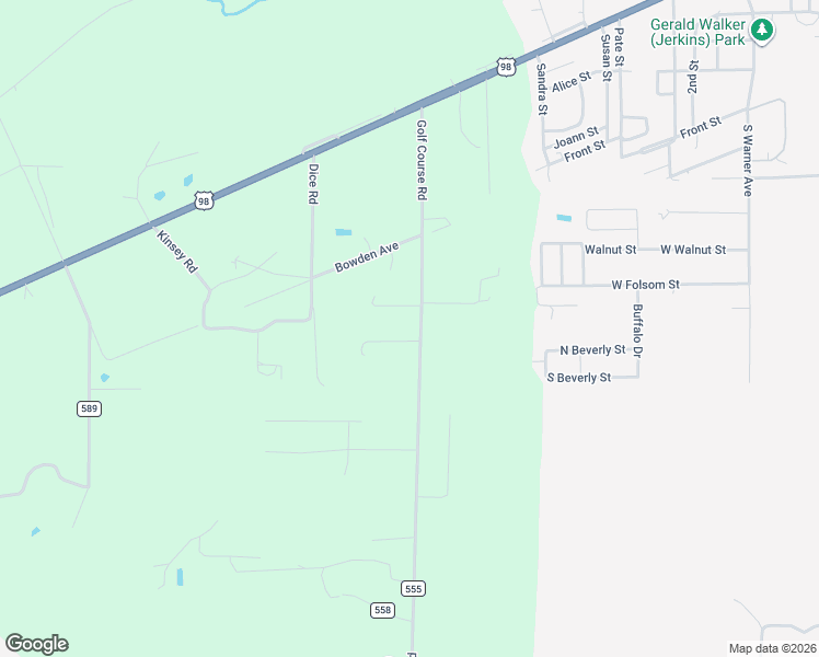 map of restaurants, bars, coffee shops, grocery stores, and more near 2067 Golf Course Road in Perry