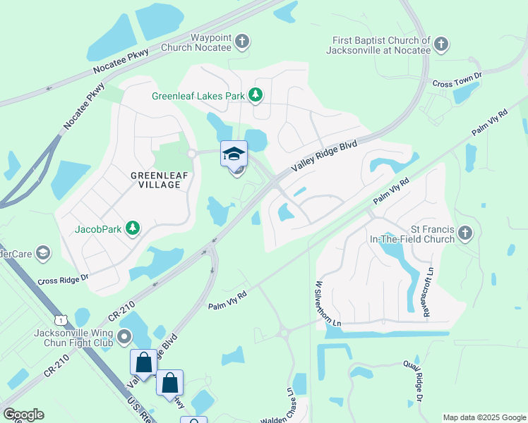 map of restaurants, bars, coffee shops, grocery stores, and more near 68 Kenmore Avenue in Ponte Vedra Beach