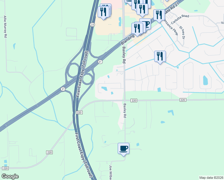 map of restaurants, bars, coffee shops, grocery stores, and more near 3735 Alcove Drive in Middleburg
