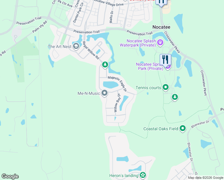 map of restaurants, bars, coffee shops, grocery stores, and more near 333 Myrtle Brook Bend in Ponte Vedra Beach