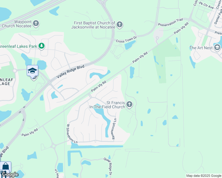 map of restaurants, bars, coffee shops, grocery stores, and more near 740 Hazelmoor Lane in Ponte Vedra Beach