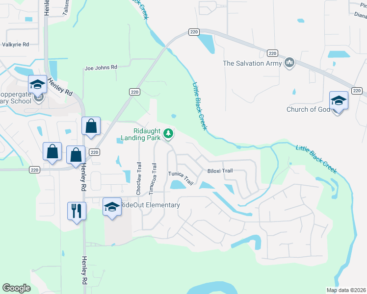 map of restaurants, bars, coffee shops, grocery stores, and more near 2994 Biloxi Trail in Middleburg