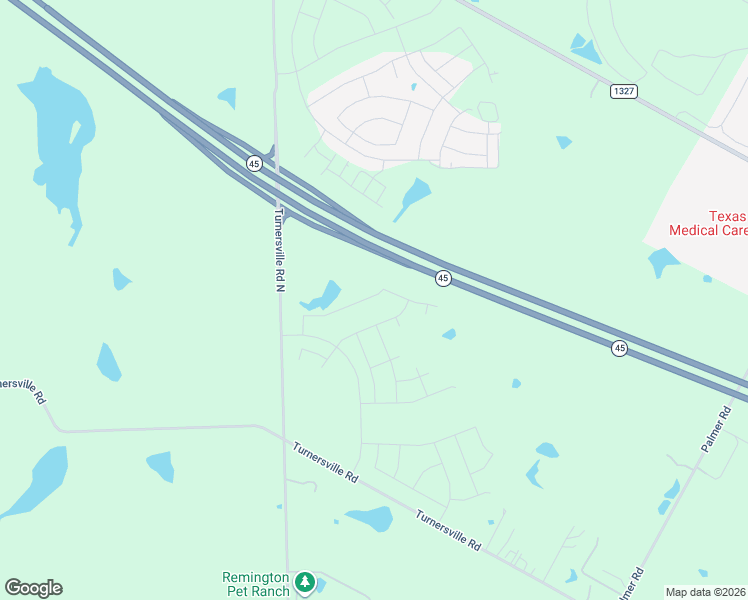 map of restaurants, bars, coffee shops, grocery stores, and more near Turnersville Road North in Buda