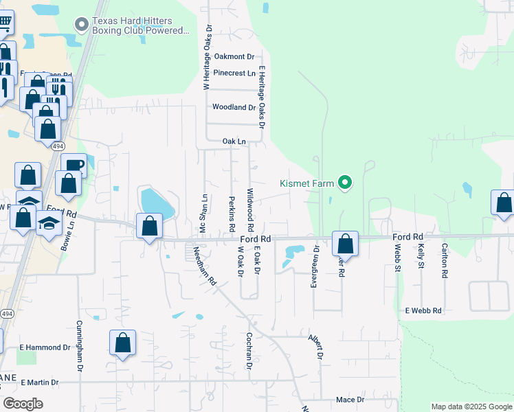 map of restaurants, bars, coffee shops, grocery stores, and more near 24029 Wildwood Road in Porter