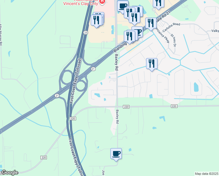 map of restaurants, bars, coffee shops, grocery stores, and more near 3832 Hideaway Lane in Middleburg
