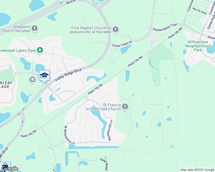 map of restaurants, bars, coffee shops, grocery stores, and more near 756 Hazelmoor Lane in Ponte Vedra Beach