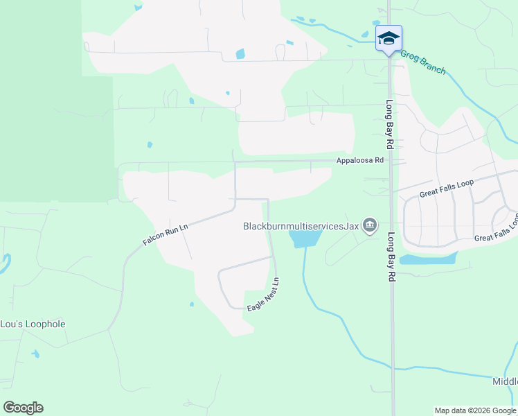 map of restaurants, bars, coffee shops, grocery stores, and more near 1545 Eagle Nest Lane in Middleburg