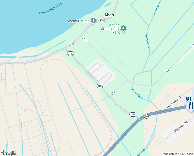 map of restaurants, bars, coffee shops, grocery stores, and more near 2368 Saint Mark Court in Donaldsonville