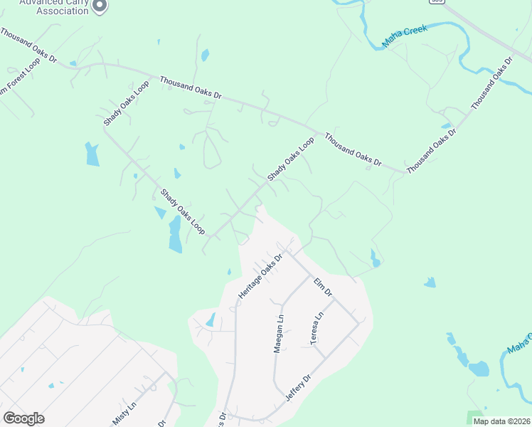 map of restaurants, bars, coffee shops, grocery stores, and more near 161 Shady Oaks Loop in Cedar Creek