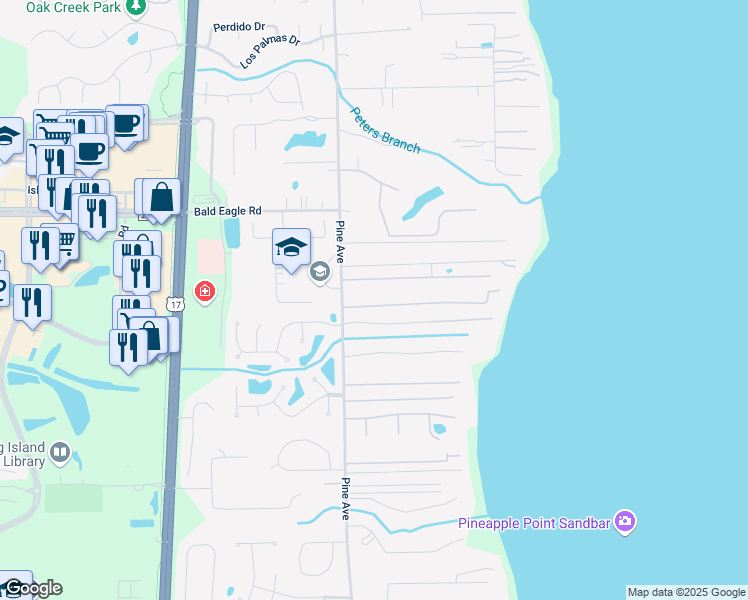 map of restaurants, bars, coffee shops, grocery stores, and more near 182 Malley Cove Lane in Orange Park