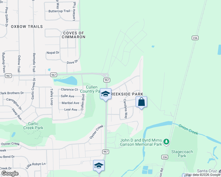 map of restaurants, bars, coffee shops, grocery stores, and more near 1005 Haleys Way Drive in Buda