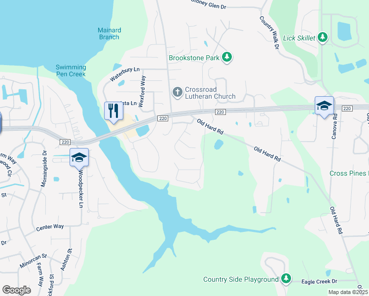 map of restaurants, bars, coffee shops, grocery stores, and more near 1957 Cedar River Ct in Orange Park