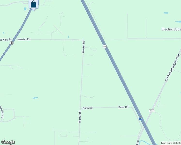 map of restaurants, bars, coffee shops, grocery stores, and more near 1205 Wester Road in Lake City