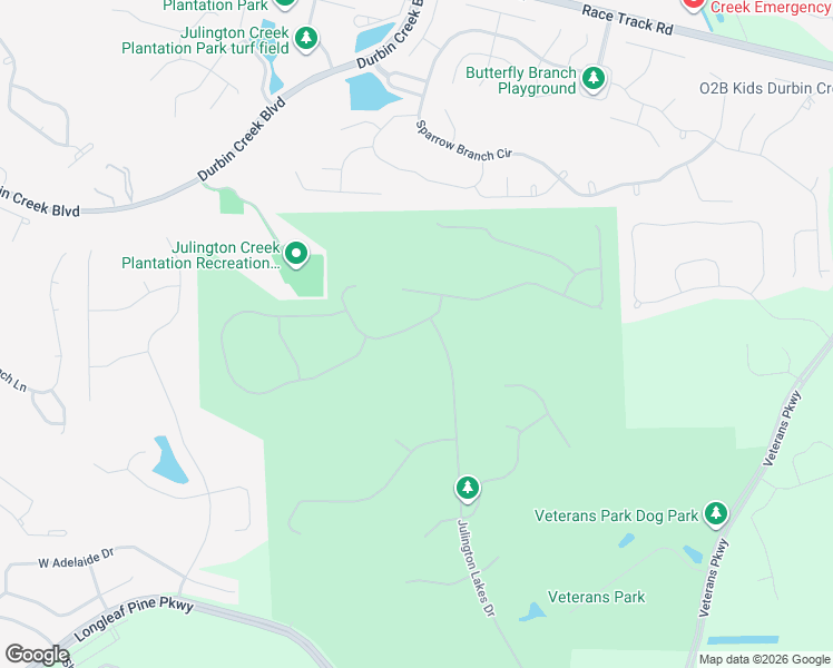 map of restaurants, bars, coffee shops, grocery stores, and more near 123 Lakeview Pass Way in Saint Johns