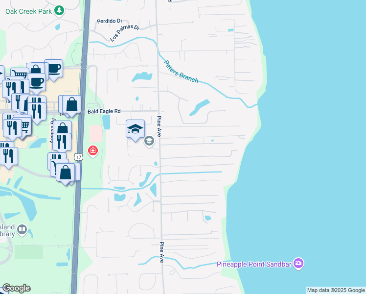 map of restaurants, bars, coffee shops, grocery stores, and more near 182 Malley Cove Lane in Orange Park