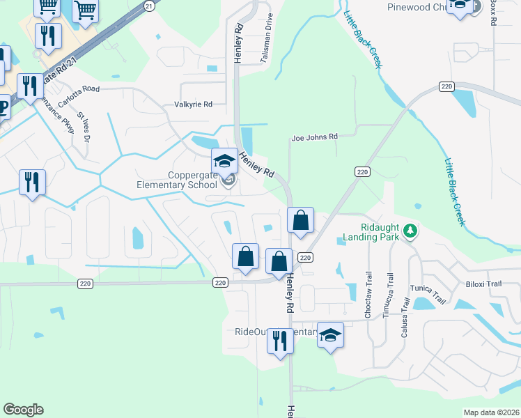 map of restaurants, bars, coffee shops, grocery stores, and more near 1840 Shannon Lake Drive in Middleburg