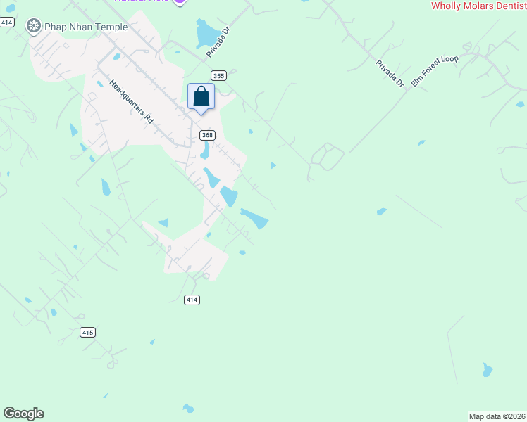 map of restaurants, bars, coffee shops, grocery stores, and more near 349 Forest Lake Drive in Bastrop County