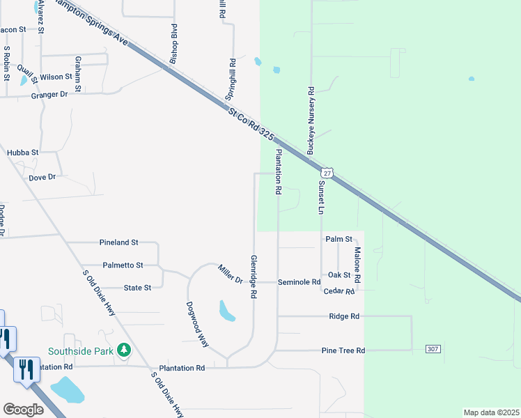 map of restaurants, bars, coffee shops, grocery stores, and more near 306 Glenridge Road in Perry