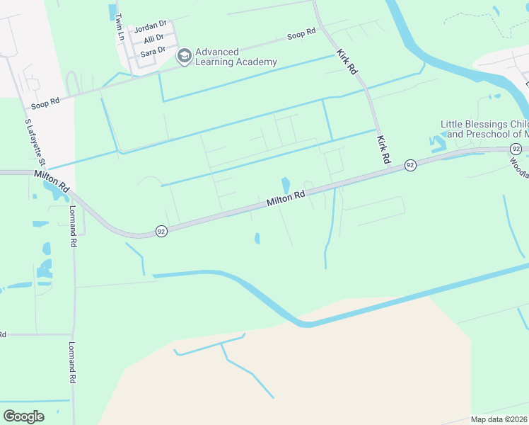 map of restaurants, bars, coffee shops, grocery stores, and more near 7241 Milton Road in Maurice