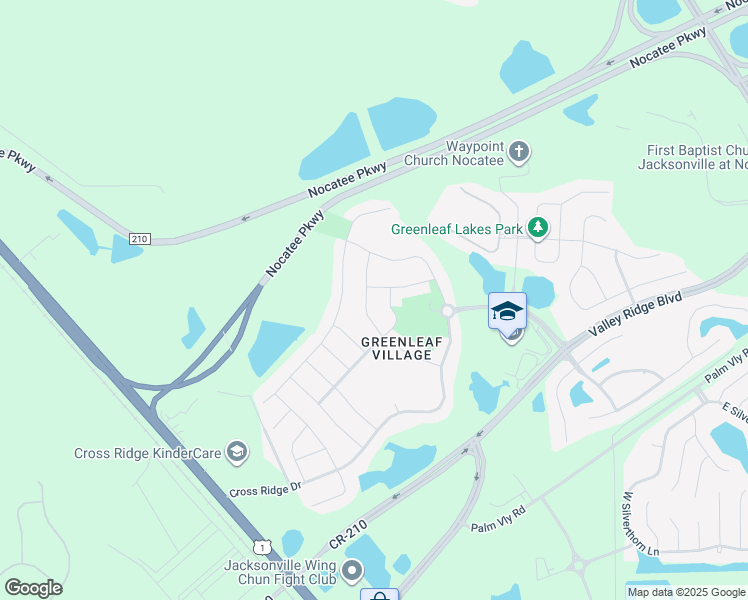 map of restaurants, bars, coffee shops, grocery stores, and more near 123 Woodland Greens Drive in Ponte Vedra Beach