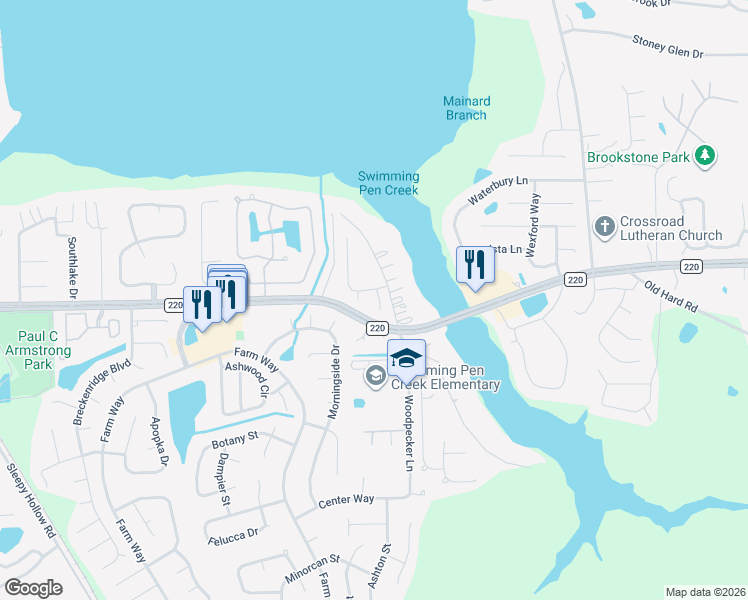 map of restaurants, bars, coffee shops, grocery stores, and more near 1974 Cloister Court in Middleburg