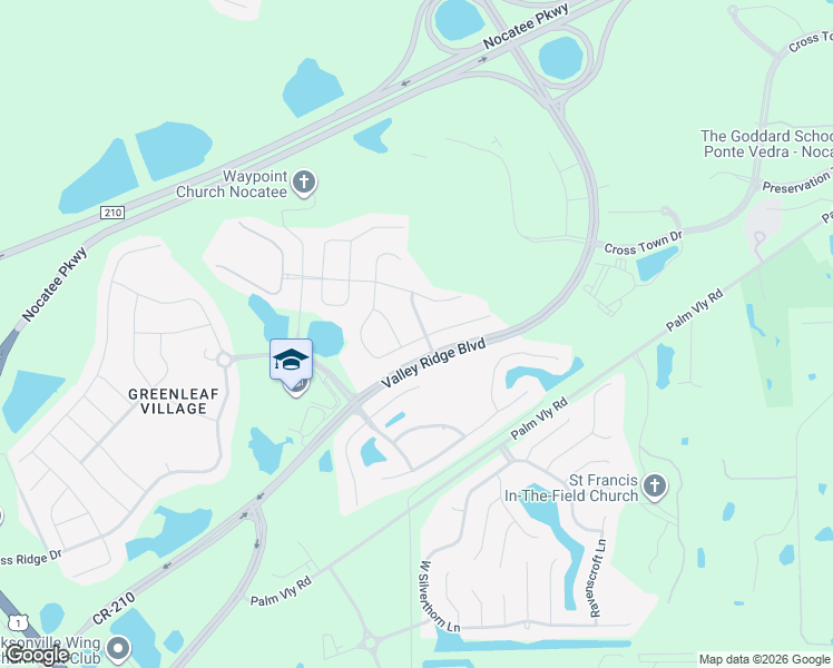 map of restaurants, bars, coffee shops, grocery stores, and more near 312 Citrus Ridge Drive in Ponte Vedra Beach