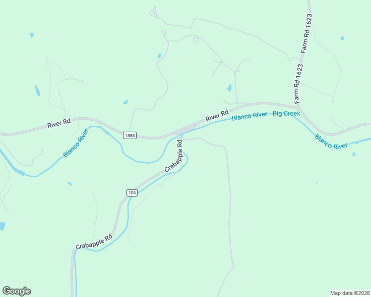 map of restaurants, bars, coffee shops, grocery stores, and more near 2147 Crabapple Road in Blanco