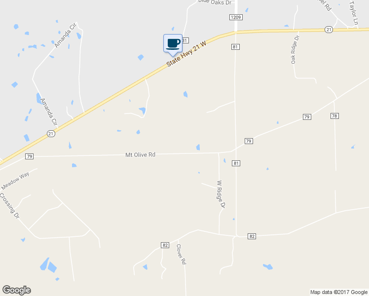 map of restaurants, bars, coffee shops, grocery stores, and more near 398 Mount Olive Road in Cedar Creek