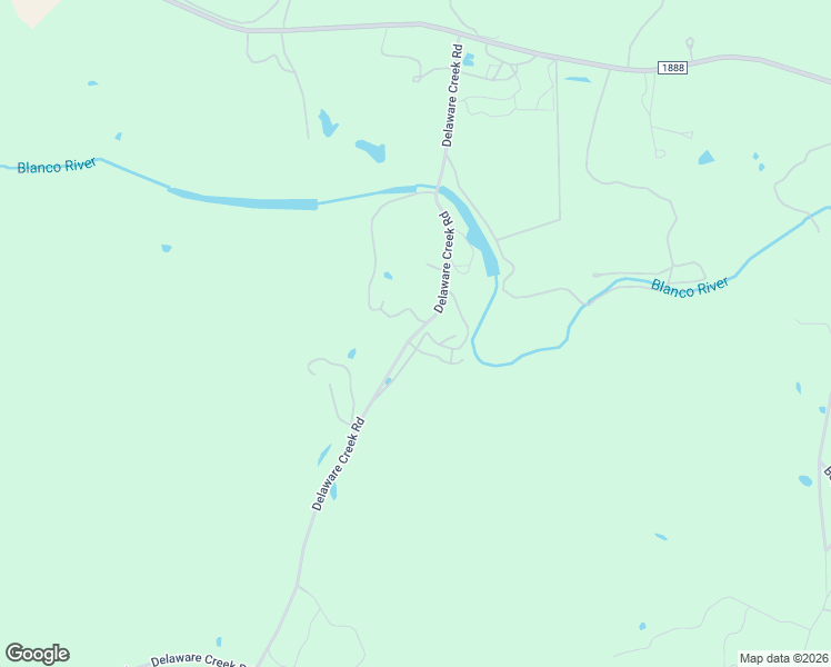map of restaurants, bars, coffee shops, grocery stores, and more near 36 Delaware Creek Road in Blanco