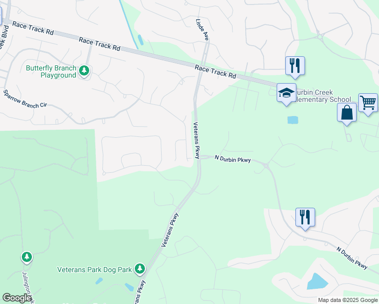 map of restaurants, bars, coffee shops, grocery stores, and more near 4152 Lonicera Loop in Jacksonville