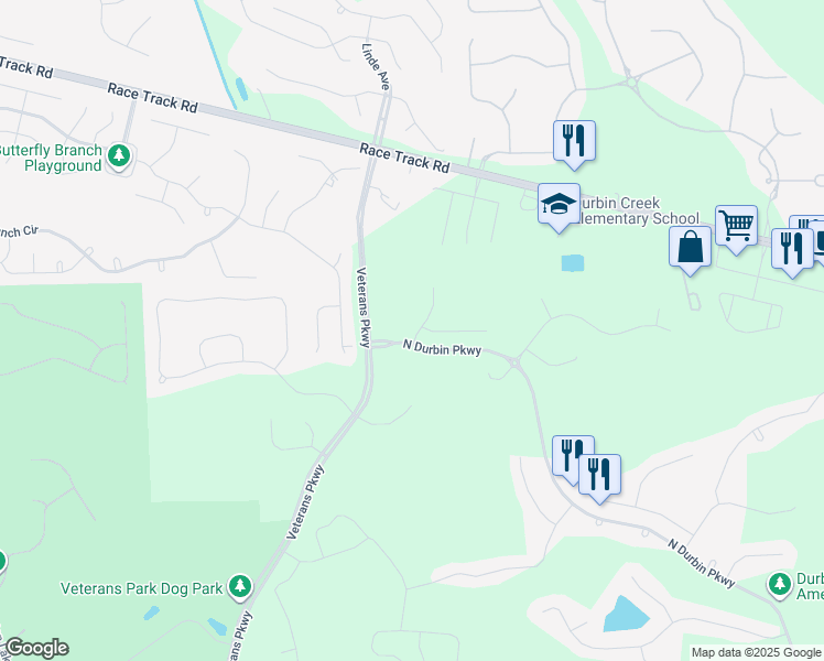 map of restaurants, bars, coffee shops, grocery stores, and more near 205 Huntston Way in Jacksonville