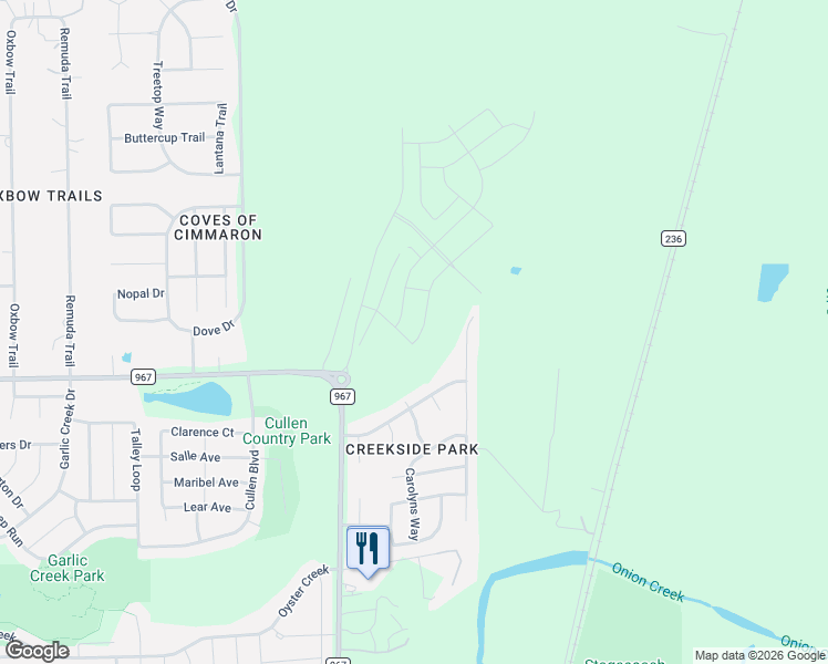 map of restaurants, bars, coffee shops, grocery stores, and more near 279 San Saba Drive in Buda