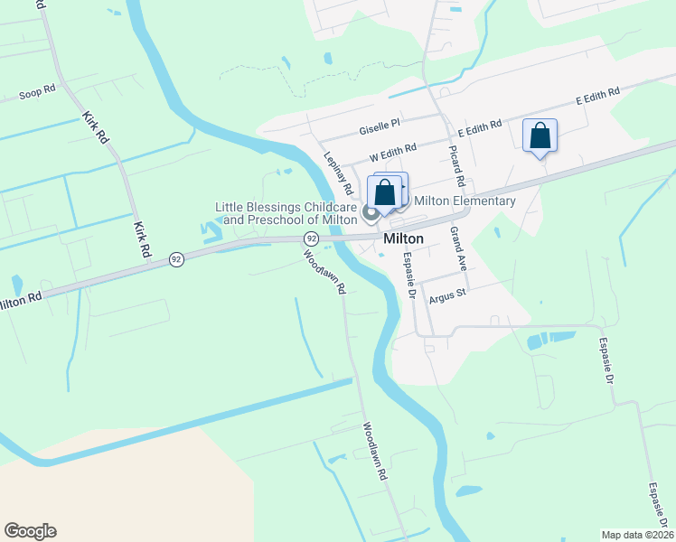map of restaurants, bars, coffee shops, grocery stores, and more near Bourque Road in Maurice