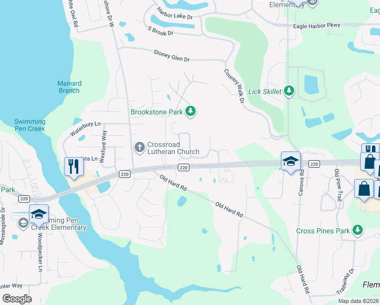 map of restaurants, bars, coffee shops, grocery stores, and more near 1699 Rustling Drive in Orange Park