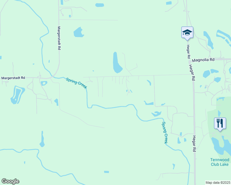 map of restaurants, bars, coffee shops, grocery stores, and more near 27859 Kresdorn Rd in Hockley