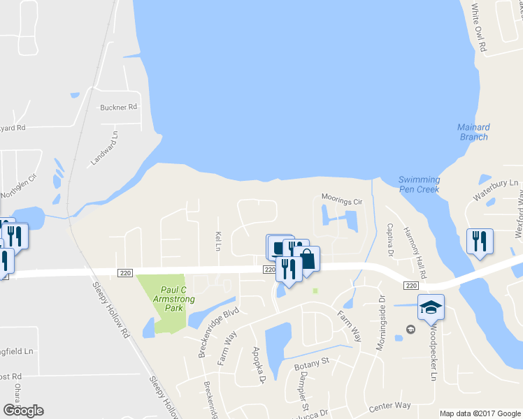 map of restaurants, bars, coffee shops, grocery stores, and more near 3137 Nautilus Road in Middleburg