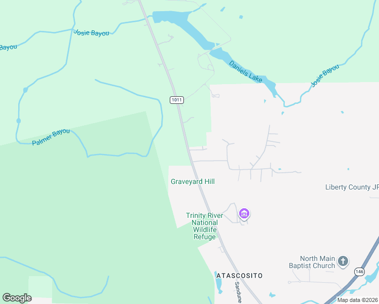 map of restaurants, bars, coffee shops, grocery stores, and more near 360 Farm to Market Road 1011 in Liberty